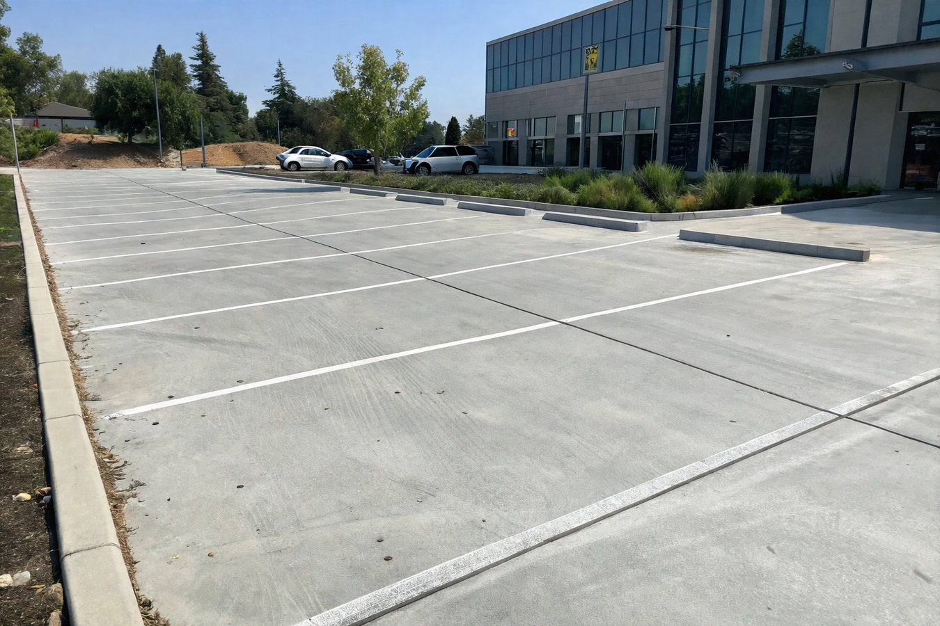 Concrete parking lot building in Jonesboro, AR